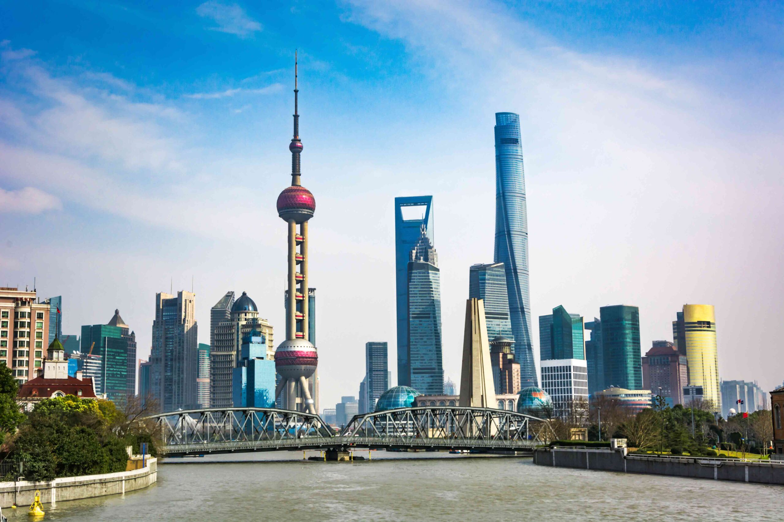 shanghai-skyline-sunny-day-china
